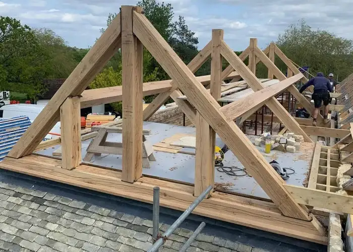 Oak structures to new roof